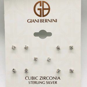 Brand New Giani Bernini Sterling Silver Stud Set